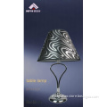 CE&RoHS approval Fabric shade table lamp,simple chrome table light
